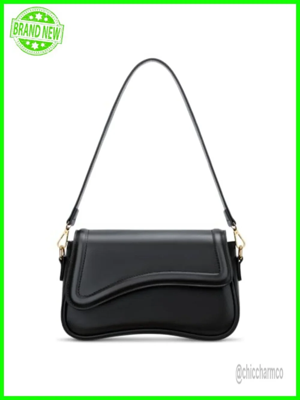 KKXIU PU Leather Hobo Shoulder Bag Small Cute Mini Clutch Purse Removable Chain